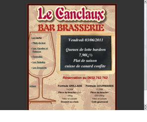 yadesfrites.com: Bar le Canclaux
Bar Brasserie le canclaux nantes Grillades Tartines chaudes, salades variees, plats du jour, cidre  la pression, selection de vin QUARTIER CANCLAUX MELLINET