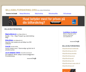 billigbilforsikring.org: Billigbilforsikring.org Billig bilforsikring
