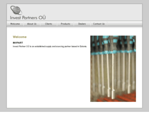 invpart.com: Welcome
Startsida för webbplatsen. Webbplatsen är skapad med Sitoo Web.