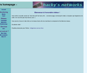 hacky.info: Hacky's networks
HomePage of hacky.info