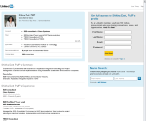 shikhadutt.com: Shikha Dutt, PMP  | LinkedIn
View Shikha Dutt, PMP's professional profile on LinkedIn.  LinkedIn is the world's largest business network, helping professionals like Shikha Dutt, PMP discover inside connections to recommended job candidates, industry experts, and business partners.