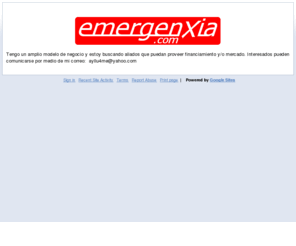 emergenxia.org: emergencia
Ayuda para situaciones de riesgo que requieren soluciones urgentes!