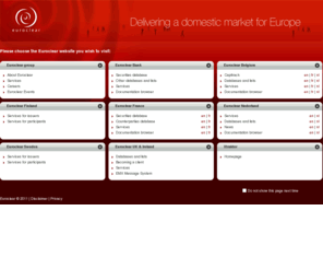 euroclear.com: Euroclear group - Navigation Page
The Euroclear group is the world's leading provider of domestic and cross-border settlement and related services for bond, equity, fund and derivative transactions