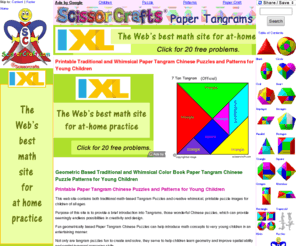 papertangrams.com: A  Paper Tangram Chinese Puzzles and  Patterns for Young Children | Paper Tangram Puzzles and Patterns for Young Children
tangram are math-based creative and whimsical Tangram Puzzle printable images for young children introduction to math and puzzle concepts, educational challenging and fun