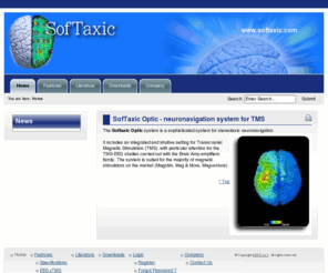 softaxic.net: www.softaxic.com - SofTaxic Optic - neuronavigation system for TMS
SofTaxic Optic 2.0 is a neuronavigation system for TMS, compatible with a wide range of magnetic stimulators. It is built using a high accuracy 3D digitizer