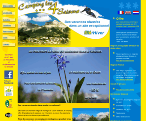 camping-les4saisons.com: Camping*** dans le vercors - Camping les 4 Saisons, Gresse en vercors
 - Camping*** été-hiver à 1200m d'altitude dans le parc du Vercors offrant 90 emplacements spacieux sur 2ha,pour des vacances en camping en montagne au grand air et au calme. Location Chalets et Mobil home  chalets et mobil homes. Il est situé au départ de balades l'été et aux pieds des pistes l'hiver.