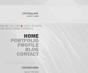 chrisfay.net: Chris Fay - Resume - Profile
