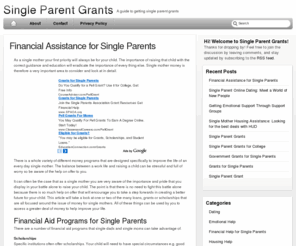 singleparentgrants.org: Single Parent Grants
Need financial aid as a single parent? Consider getting single parent grants. Read our free guide to getting single parent grants!