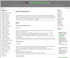 webgreenhorn.de: webGreenhorn - Tutorials, Anleitungen, Codeschnipsel und Workshops
Tutorials, Anleitungen, Codeschnipsel und Workshops-Website