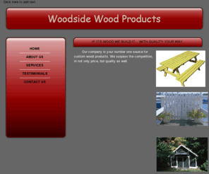 woodsidewoodproducts.com: Home
Professional Service