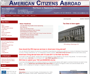 americansabroad.org: ACA American Citizens Abroad
ACA index transfer page; switches to Joomla pages