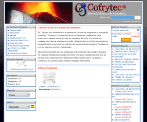 cofrytec.com: Servicio tecnico hosteleria | catalogo online | cofrytec (Powered by CubeCart)
servicio tecnico hosteleria, frio industrial, reparacion, cocinas, lavavajillas, maquinas de hielo, freidora, acero inoxidable