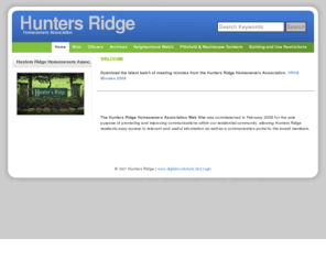 huntersridge.org: Hunters Ridge
Homeowners Association