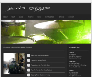 jacobbriggs.net: Jacob.Briggs › Drummer   |   Instructor   |   Audio Engineer
