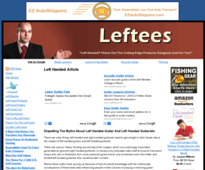 leftees.com: Left Handed
Left Handed: Left Handed