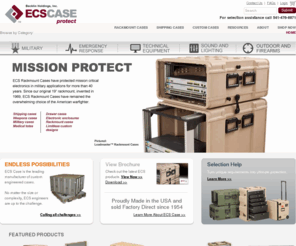humvee-case.com: ECS Case - Shipping Cases, Rackmount, Cases,  Military Cases, Commercial Cases and Custom Cases
ECS Case / ECS Composites is an internationally respected designer and manufacturer of military cases, rackmount cases, shipping cases, custom cases, tote cases, shipping cases, loadmaster cases, and rotomold cases. ECS cases are the toughest, lightest, smallest, most protective, portable enclosures anywhere. Proudly made in America, ECS Case manufactures all of its tooling, molds, cases, and cushions.