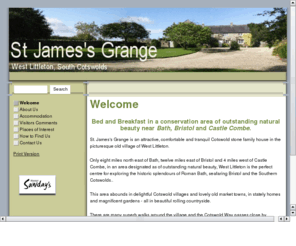 stjamesgrange.com: St James's Grange
Bed and Breakfast in an Area of Outstanding Natural Beauty