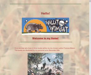 willitthewombat.com: Willit the Wombat
