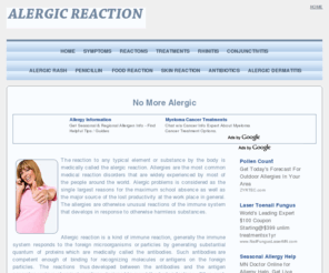 alergic.co.uk: Get Expert advice on Alergic Reactions, Symptoms and Treatment
Your guide to set yourself free from Allergies with simple to follow instructions.