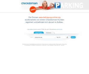 befragung-online.org: Checkdomain Parking - www.befragung-online.org
