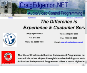 craigedgemon.net: CraigEdgemon.Net
AV Control