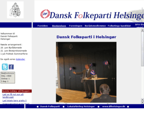 dfhelsingor.dk: .::DF-Helsingr::.
Dansk Folkeparti Lokalafdeling Helsingr - Velkommen til vore lokale hjemmeside, her finder du informationer om alt hvad der sker i lokalforeningen, du kan ogs se vores kalender for nste arrangement. 