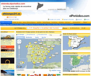 eltiempo24.net: El tiempo en España
El tiempo en España hoy. Conozca el pronóstico del tiempo en España hoy y el tiempo que va a hacer los próximos 16 días en España en eltiempo24.es