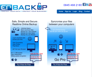 essentialrichard.com: ER Backup | 
Backup your business critical files simply while you are connected to the internet.
Simple, Secure, cost effective online backup and storage solutions.
Free...