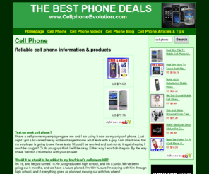 cellphoneevolution.com: Cell Phone
Reliable cell phone information & products