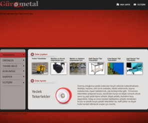 gursanayi.com: Gür Metal Sanayi, Mobilya ve servis ekipman tekerleri,Market ve Hastene Ekipmanları tekerlerleri,Orta,Hafif ve Ağır Sanayi Tipi Tekerler
Gür Metal Faaliyet gösterdigimiz sanayi ve mobilya tekerleklerinin imalatinda ürünlerimizi kaliteli ve düsük maliyetlerle destek vermekteyiz. 