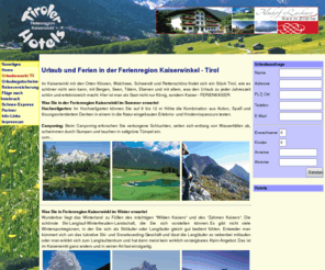 kaiserwinkl-hotels.com: .:: Hotels in der Ferienregion Kaiserwinkel, Tirol     *
Hotels in der Ferienregion Kaiserwinkel - für Ihren Urlaub und Ferien in Tirol