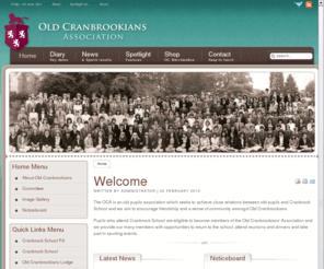 oldcranbrookians.co.uk: Home
The OCA is an old pupils association which seeks to achieve close relations between old pupils and Cranbrook School and we aim to encourage friendship and a sense of community amongst Old Cranbrookians.