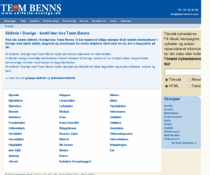 skiferie-sverige.dk: Skiferie i Sverige - bestil den hos Team Benns
Find din næste skiferie i Sverige hos Team Benns. Vi har masser af billige skirejser til de bedste destinationer i Sverige med alpint skiløb, langrend og snowboard for øvede skiløbere såvel som for de, der er begyndere på ski.