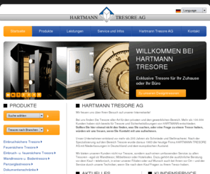 tresortransport.info: Tresore, Safes, Waffenschrank, Minibar und Hotelsafes - HARTMANN TRESORE AG
Die Hartmann Tresore AG ist der Spezialist für Tresore, Safes, Hotelsafes und Waffenschränke sowie Minibars. Unseren über 100.000 Kunden bieten wir Möbeltresor, Wandtresor, Schlüsseltresor, Wertraumtüren, Wandsafe, Gefahrstoffschrank, Dokumentenschrank und Spezialtresore.