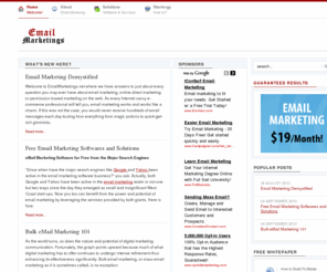 emailmarketings.net: Email Marketing Solutions - Everything About Email Marketing
Understanding the Concept of Email Marketing, software, campaigns, bulk emailing and other email marketing solutions