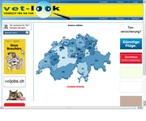 vet-look.info: Schweizer Tierarzt Suchmaschine Verzeichnis Tierarzt Veterinär Tierarztpraxis Tierklinik Veterinärpraxis Tiermedizin Veterinärmedizin Tierärzte Praxis für Tiere Veterinärmedizin
Schweizer Tierarzt Suchmaschine Verzeichnis Tierarzt Veterinär Tierarztpraxis Tierklinik Veterinärpraxis Tiermedizin Veterinärmedizin Tierärzte Praxis für Tiere Veterinärmedizin