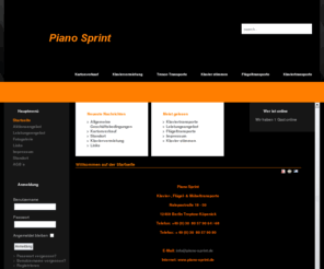 piano-sprint.de: Willkommen auf der Startseite
Piano Sprint - Klavier-, Flügel- und Möbeltransporte