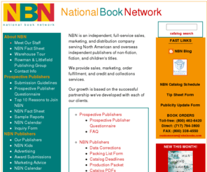 e-nbn.com: National Book Network: THE DISTRIBUTION FORCE IN THE BOOK BUSINESS | Welcome
book distributor, book, distributor