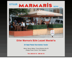 etilermarmarisbufemaslak.com: Etiler Marmaris Büfe Maslak
Etiler Marmaris Büfe Maslak 7 Gün 24 Saat Hizmetinizde...