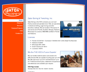 gatorboring.com: Gator Boring and Trenching, Inc.
