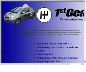 1stgearwales.co.uk: 1st Gear Driving Academy, covering Caerleon, Newport, Cwmbran, Pontypool & Abergavenny
1st Gear Driving Academy, South Wales.
Covering Caerleon, Newport, Cwmbran, Pontypool & Abergavenny.
Excellent Pass Rate, Friendly, Reliable Instructor, Competitive Rates, Learn in a Mini Cooper