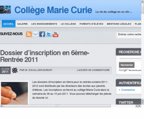 collegemariecurie.net: Collge Marie Curie - La Seyne sur Mer
Collge Marie Curie La Seyne sur Mer