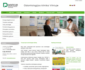 denticija.lt: Denticija
UAB "Denticija" odontologijos klinika Vilniuje. Paslaugos: rentgenologiniai tyrimai, dantų implantai, terapinės paslaugos, periodonto ligų gydymas, chirurginės procedūros, ortodontinis gydymas, dantų protezavimas, profilaktinis gydymas.