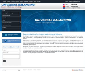 dynamicbalancing.org: Balancing Machines - Universal Balancing
Balancing Machines from Universal Balancing. Propshaft, horizontal, vertical, non-rotate and many more balancing machines available. Call Universal now, industry leading balance machines manufacturer.