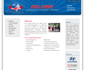 fullevent.de: Willkommen
Full Event GmbH - Veranstaltungsservice / Full-Service-Agentur