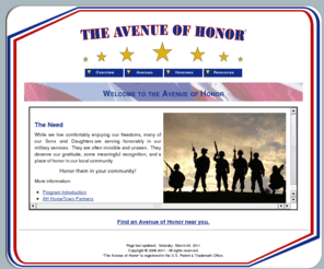 avenueofhonor.com: Avenue of Honor
Avenue of Honor military service recognition program