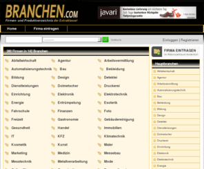 franchisingbranche.com: Firmen, Produkte und Dienstleistungen im Überblick! | Branchen.com
Firmen, Produkte und Dienstleistungen im Überblick!