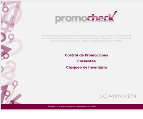 promocheck.net: Scannven
plataforma web para captura y procesamiento de datos.