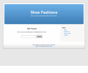 shoe-fashionista.com: Your Keyword Friendly Description of your Blog
Place your blog's Home Page description here and remember to use your Primary and Related Keyword Phrases.