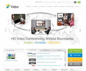 vidyoplace.com: Video Conferencing | Video Teleconferencing  | Personal Telepresence Systems | Vidyo
 Vidyo - business video conferencing systems and software. Multipoint HD video communications from the conference room to the desktop over converged IP networks. PC video conferencing with H.264 scalable video coding.